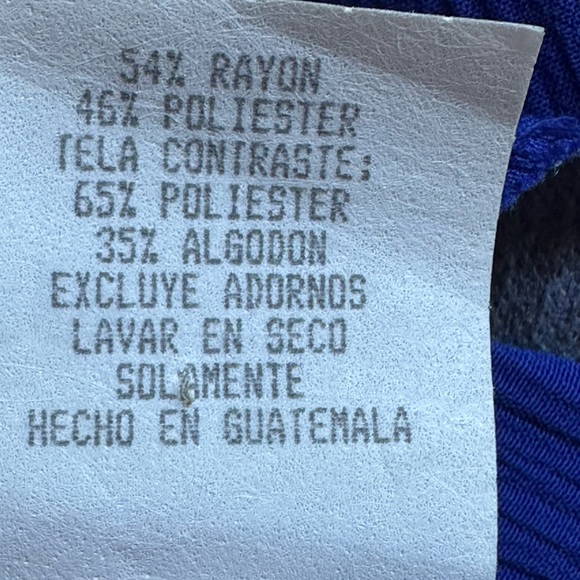 Miss Dorby Royal Blue Vintage Retro 90’s Dress Sz 10P Tie & Zip In Back.. - Picture 14 of 16